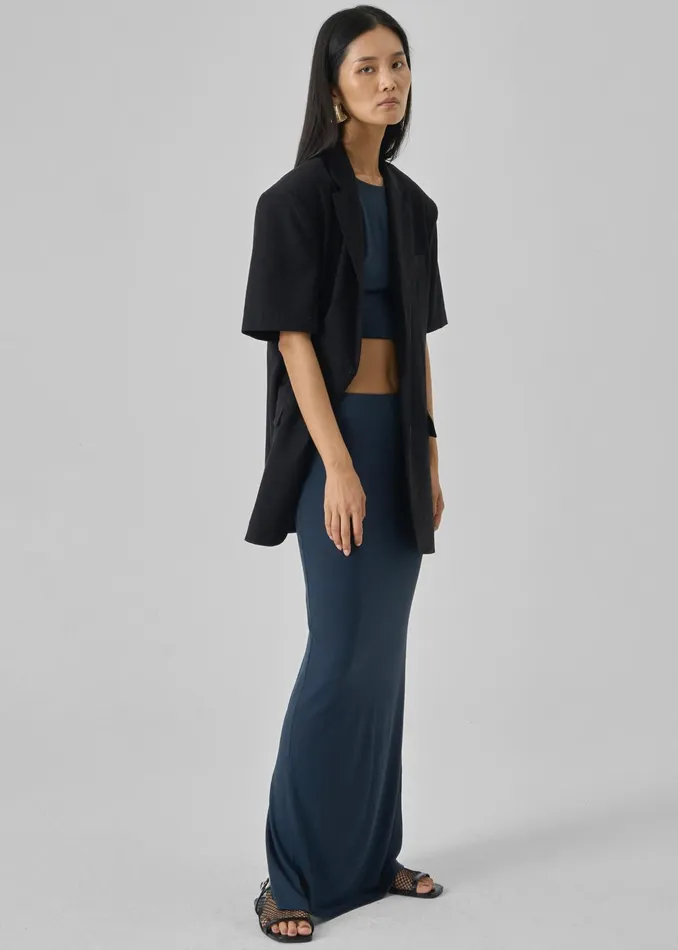 The Frankie Shop Bottoms Women Evangeline Maxi Skirt 8211 Navy