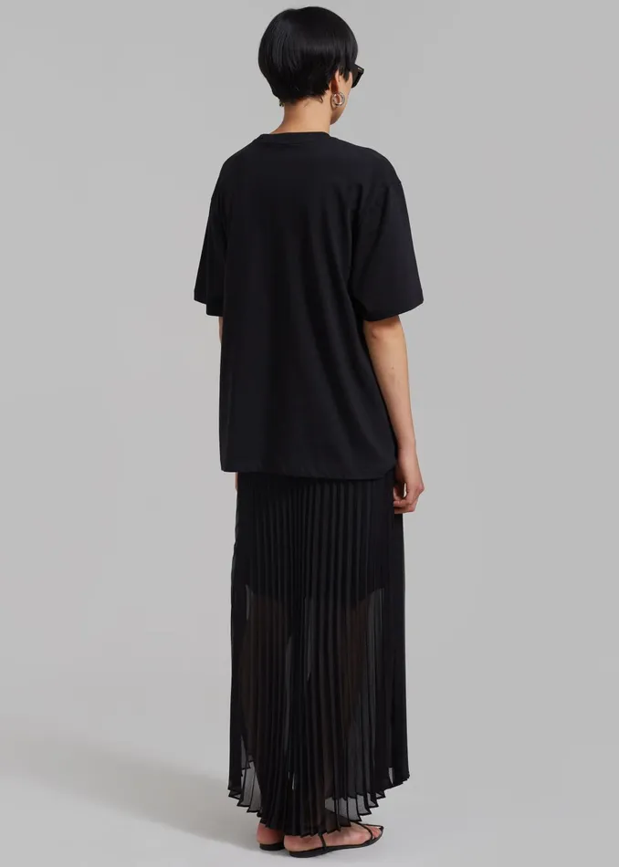 The Frankie Shop Bottoms Women Kaya Pleated Maxi Skirt 8211 Black