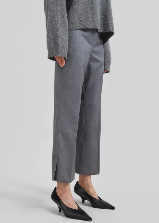 The Frankie Shop Bottoms Women Loulou Studio Dorkas Pants 8211 Grey