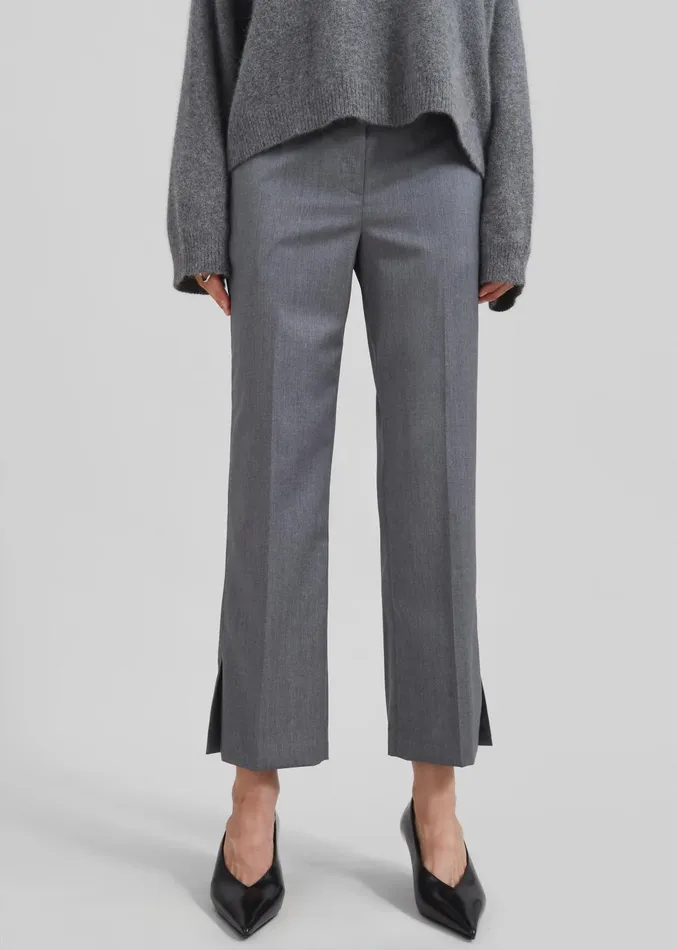 The Frankie Shop Bottoms Women Loulou Studio Dorkas Pants 8211 Grey