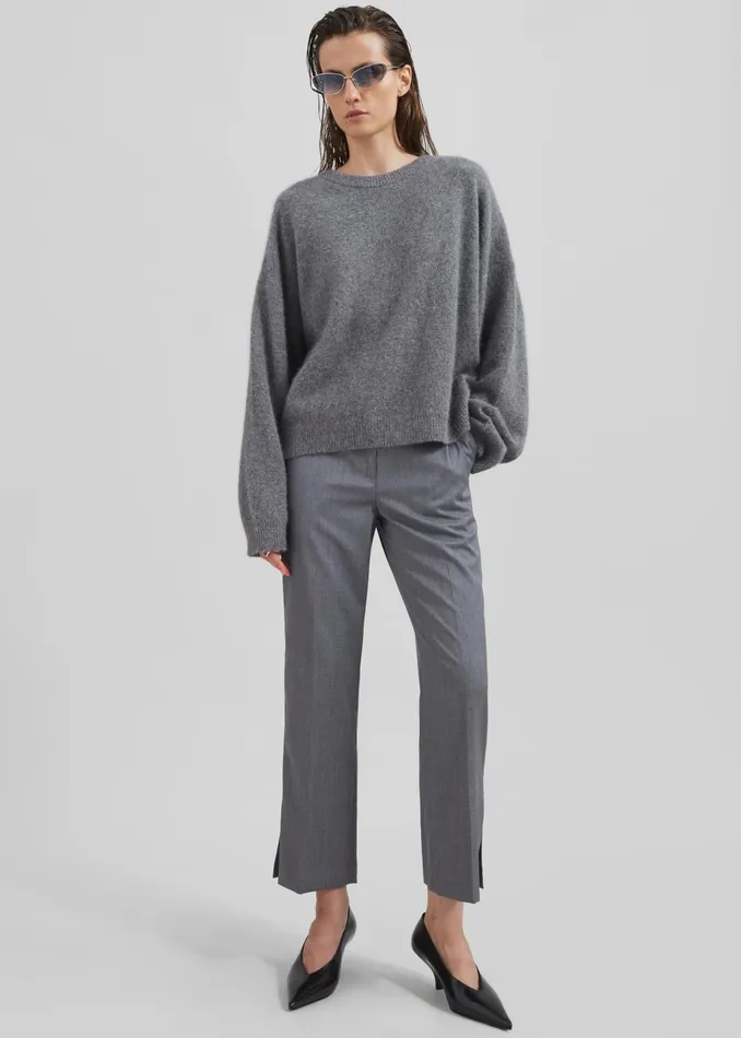 The Frankie Shop Bottoms Women Loulou Studio Dorkas Pants 8211 Grey