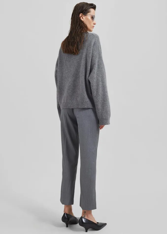 The Frankie Shop Bottoms Women Loulou Studio Dorkas Pants 8211 Grey