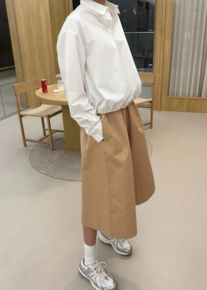 The Frankie Shop Bottoms Women Nia Cropped Wide Pants 8211 Beige
