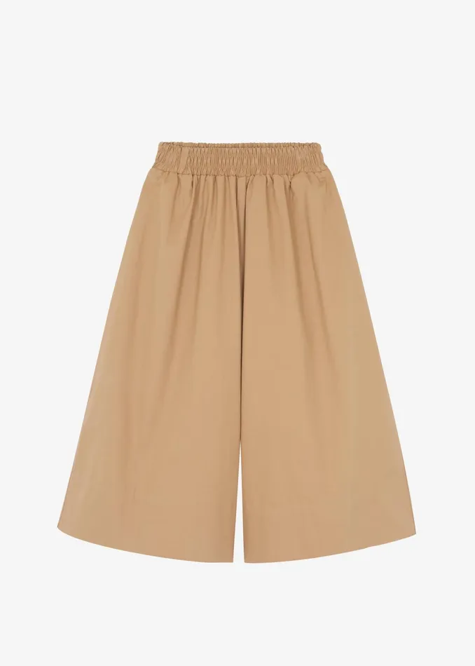 The Frankie Shop Bottoms Women Nia Cropped Wide Pants 8211 Beige
