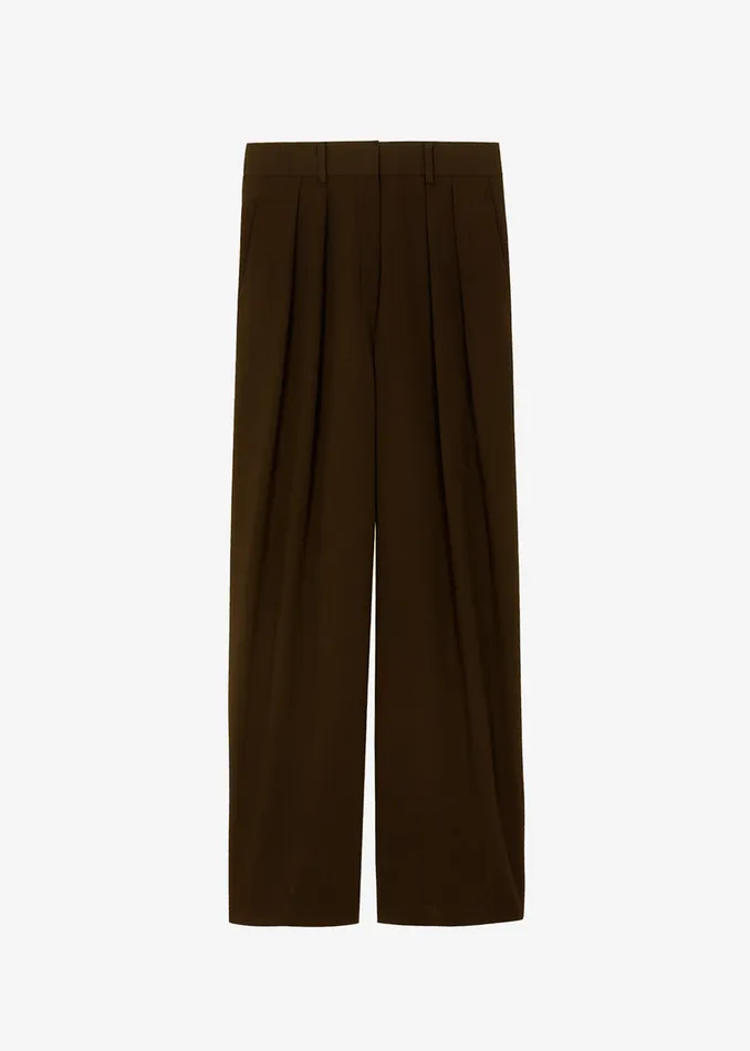 The Frankie Shop Bottoms Women Tansy Pleated Trousers 8211 Chocolate
