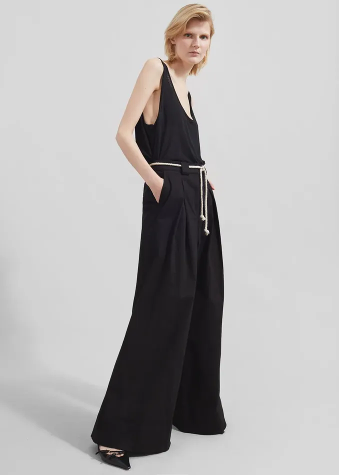 The Frankie Shop Bottoms Women The Garment Cassano Wide Pants 8211 Black