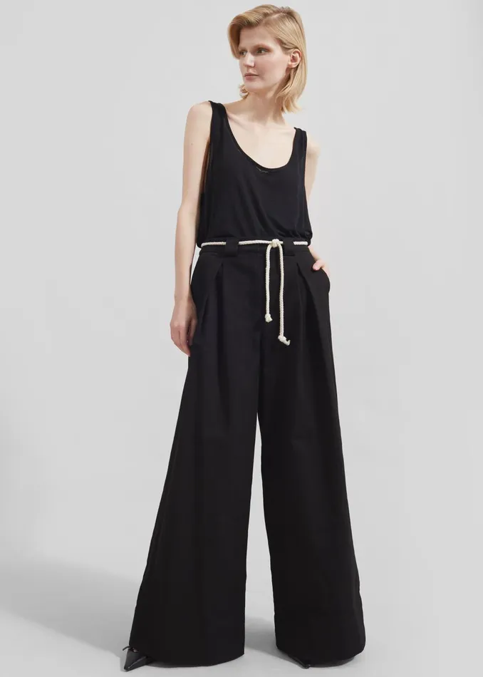 The Frankie Shop Bottoms Women The Garment Cassano Wide Pants 8211 Black