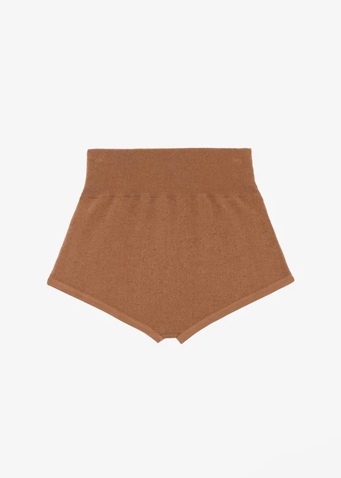 The Frankie Shop Bottoms Women Veronica Mini Knit Shorts 8211 Brown