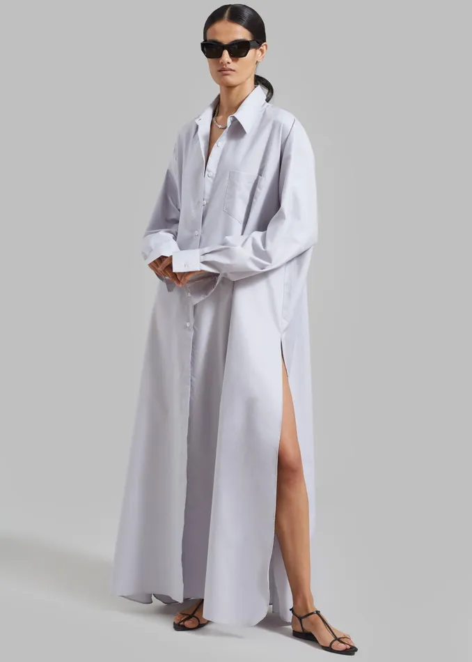 The Frankie Shop Dresses Women Avery Shirt Dress 8211 Grey