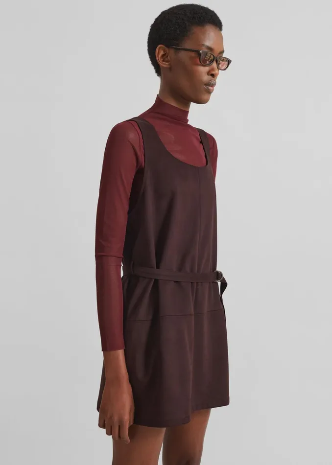 The Frankie Shop Dresses Women Kildare Faux Suede Dress 8211 Plum