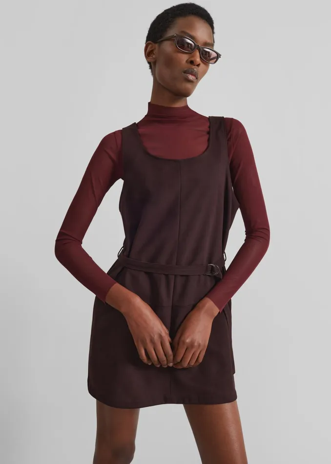 The Frankie Shop Dresses Women Kildare Faux Suede Dress 8211 Plum