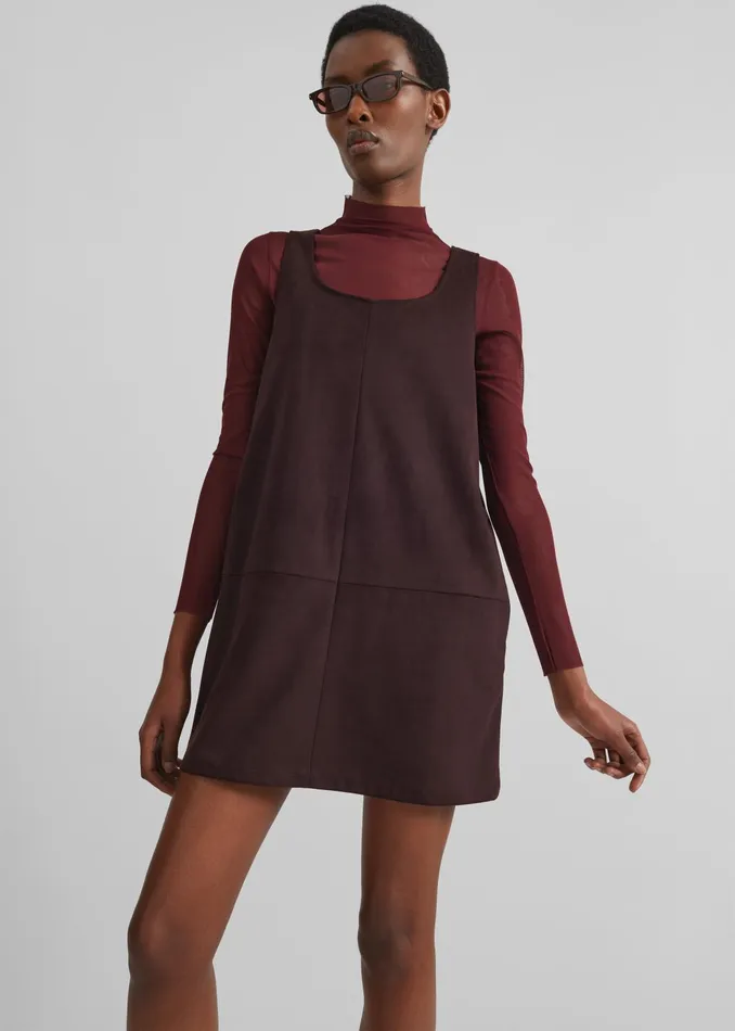 The Frankie Shop Dresses Women Kildare Faux Suede Dress 8211 Plum