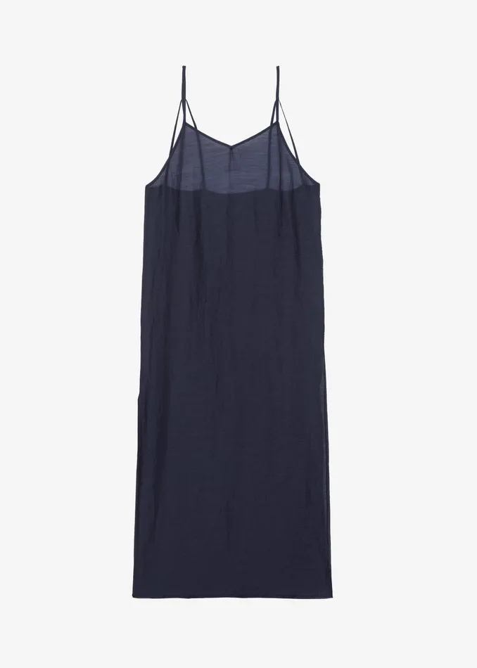 The Frankie Shop Dresses Women Madeline Sheer Midi Dress 8211 Navy