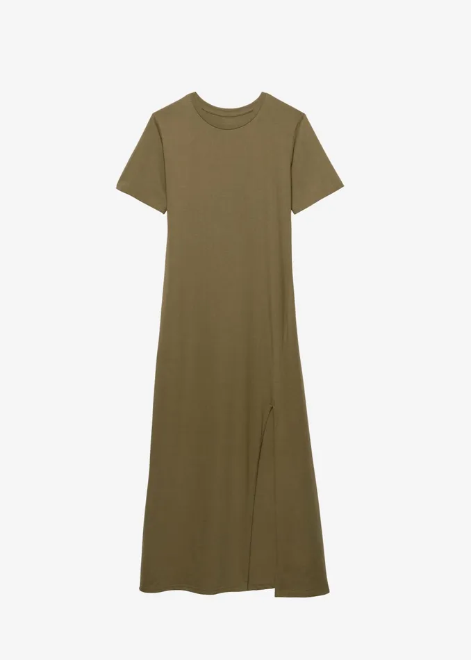 The Frankie Shop Dresses Women Marina Maxi Slit Dress 8211 Khaki
