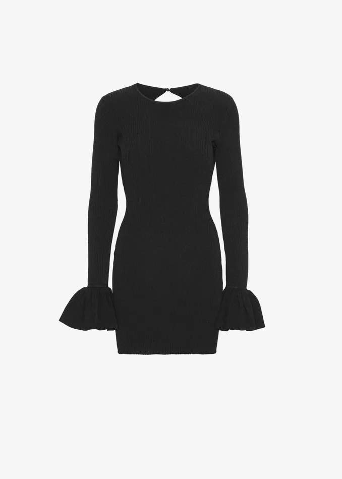 The Frankie Shop Dresses Women Rotate Knit Mini Cutout Dress 8211 Black