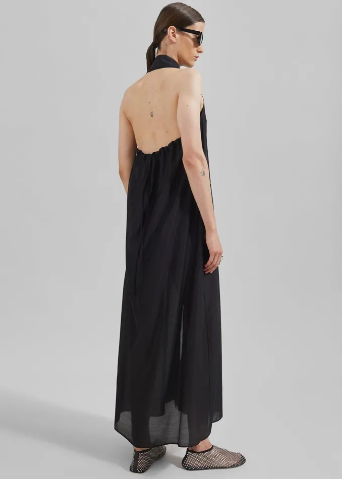 The Frankie Shop Dresses Women Temi Sheer Halter Dress 8211 Black
