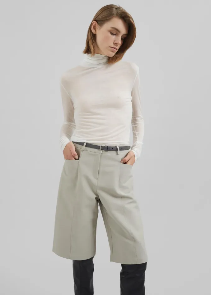 The Frankie Shop Knitwear Women Evren Sheer Turtleneck 8211 White