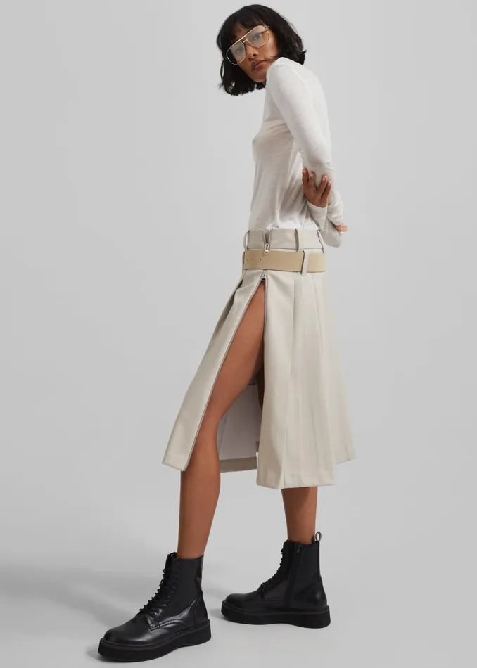 The Frankie Shop Knitwear Women Evren Sheer Turtleneck 8211 White