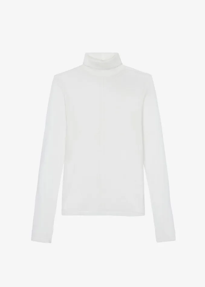 The Frankie Shop Knitwear Women Evren Sheer Turtleneck 8211 White