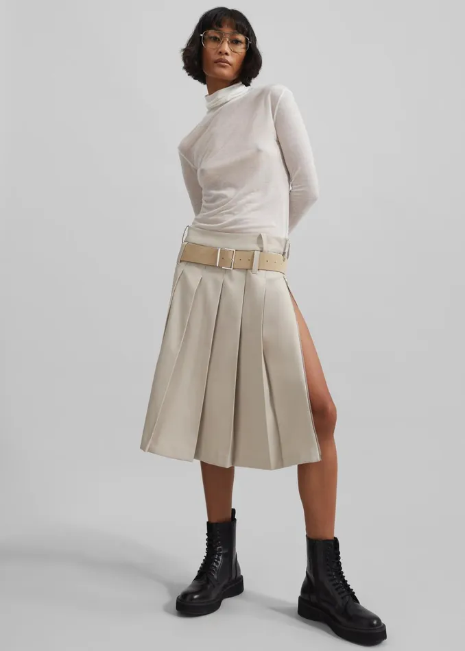 The Frankie Shop Knitwear Women Evren Sheer Turtleneck 8211 White