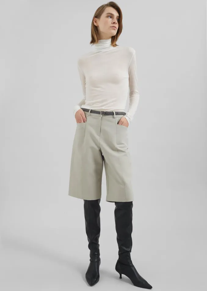 The Frankie Shop Knitwear Women Evren Sheer Turtleneck 8211 White