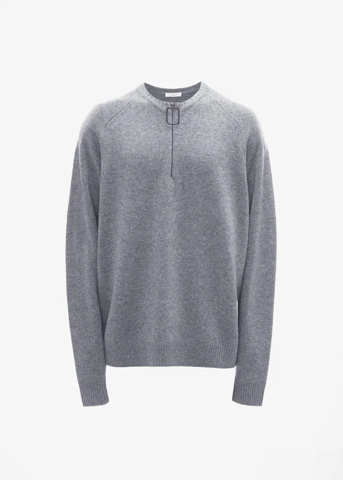 The Frankie Shop Knitwear Women Jw Anderson Wire Puller Jumper 8211 Dark Grey