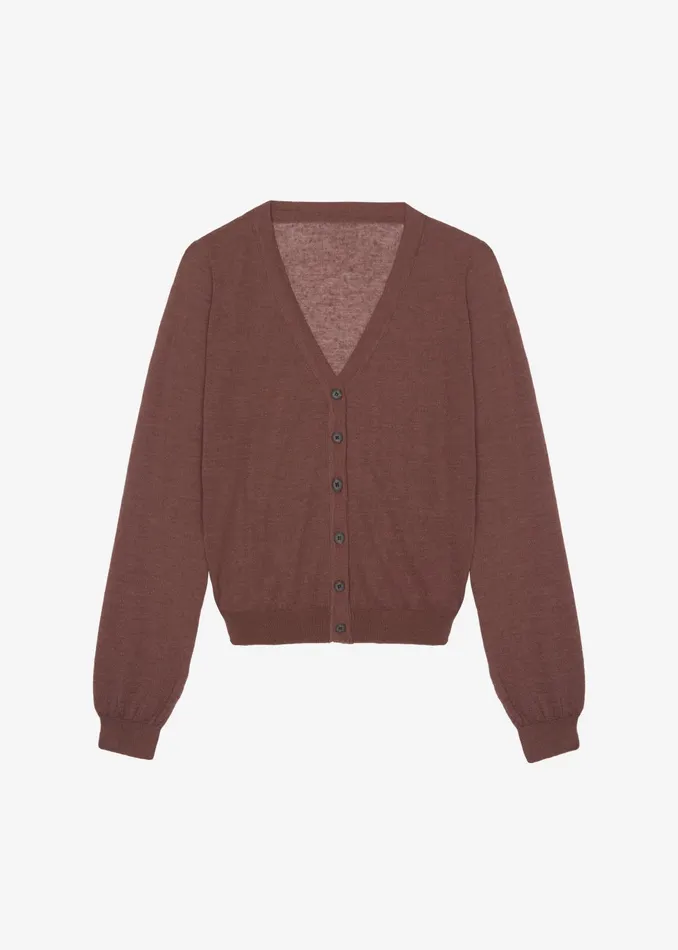 The Frankie Shop Knitwear Women Kyoto Cardigan 8211 Brown