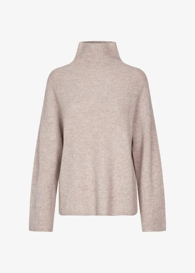 The Frankie Shop Knitwear Women Samse Samse Sazlata Turtleneck 8211 Khaki Melange