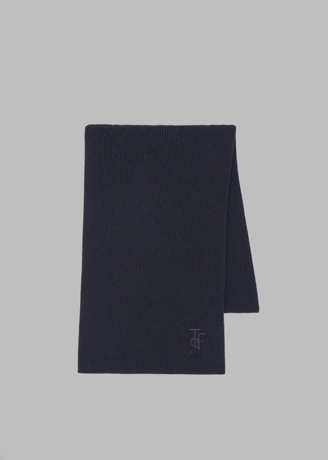 The Frankie Shop Men Colton Wool Scarf 8211 Navy