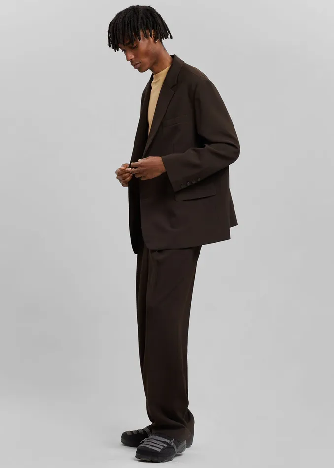 The Frankie Shop Outerwear Men Beo Blazer 8211 Dark Espresso