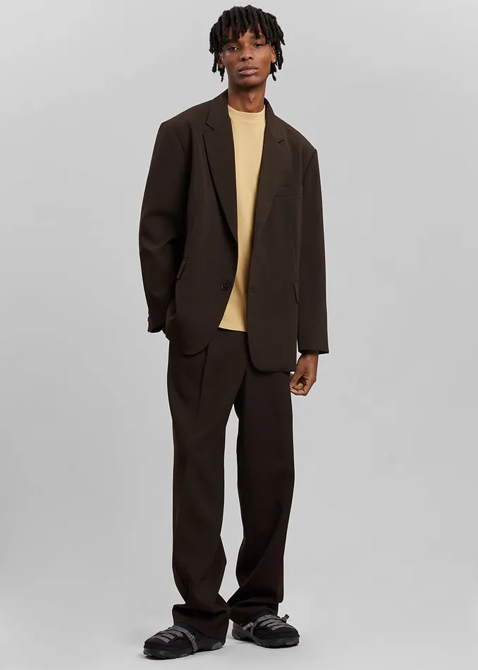 The Frankie Shop Outerwear Men Beo Blazer 8211 Dark Espresso