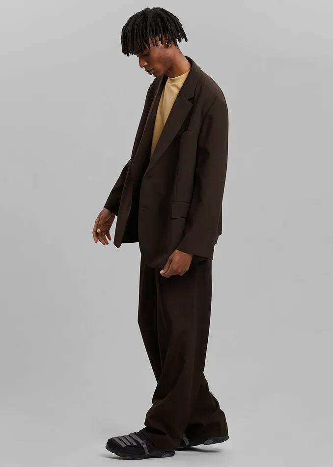 The Frankie Shop Outerwear Men Beo Blazer 8211 Dark Espresso