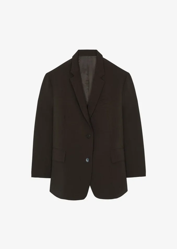 The Frankie Shop Outerwear Men Beo Blazer 8211 Dark Espresso