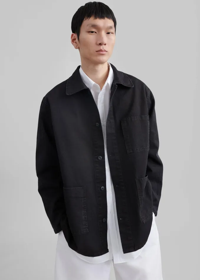 The Frankie Shop Outerwear Men Julien Utility Jacket 8211 Black