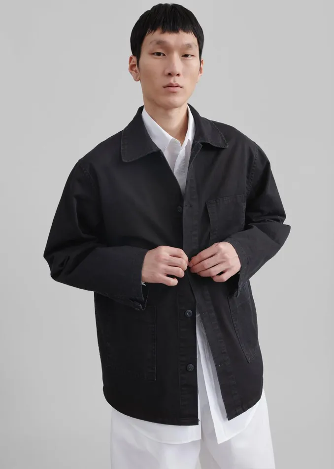 The Frankie Shop Outerwear Men Julien Utility Jacket 8211 Black