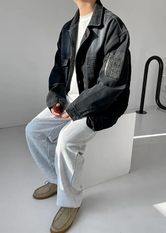 The Frankie Shop Outerwear Men Nash Denim Jacket 8211 Black