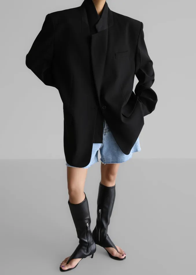 The Frankie Shop Outerwear Women Andy Blazer 8211 Black