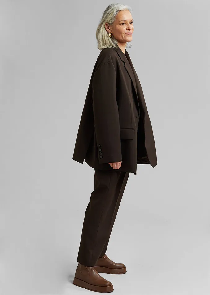 The Frankie Shop Outerwear Women Bea Blazer 8211 Dark Espresso