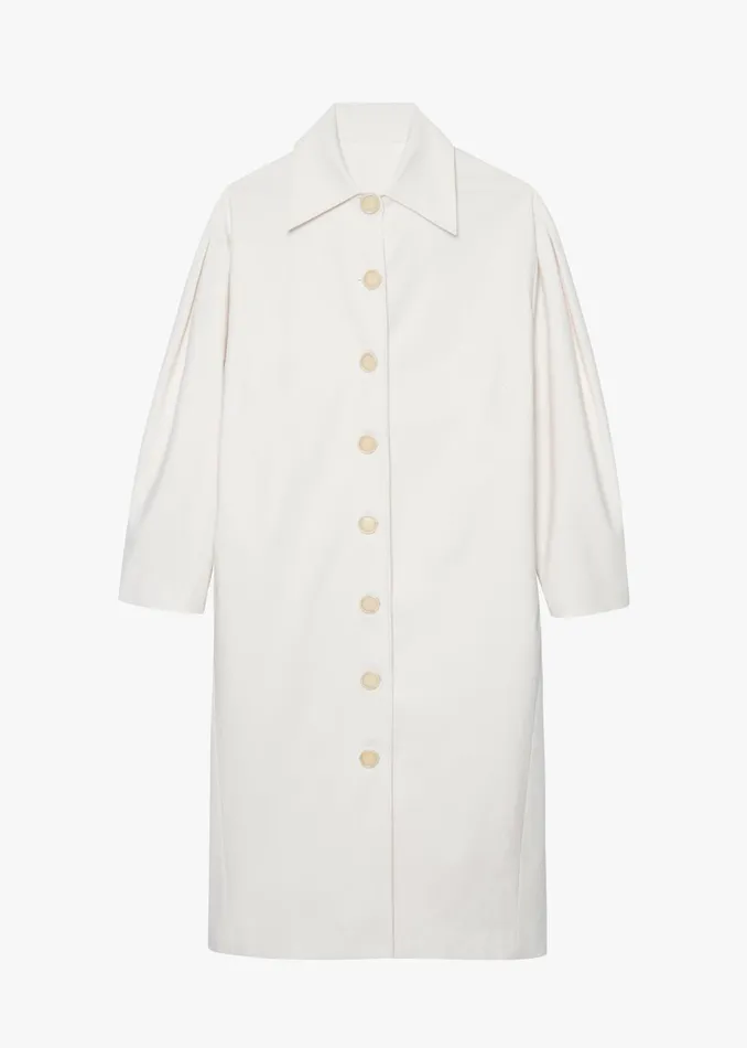 The Frankie Shop Outerwear Women Callyn Trench Coat 8211 Light Beige