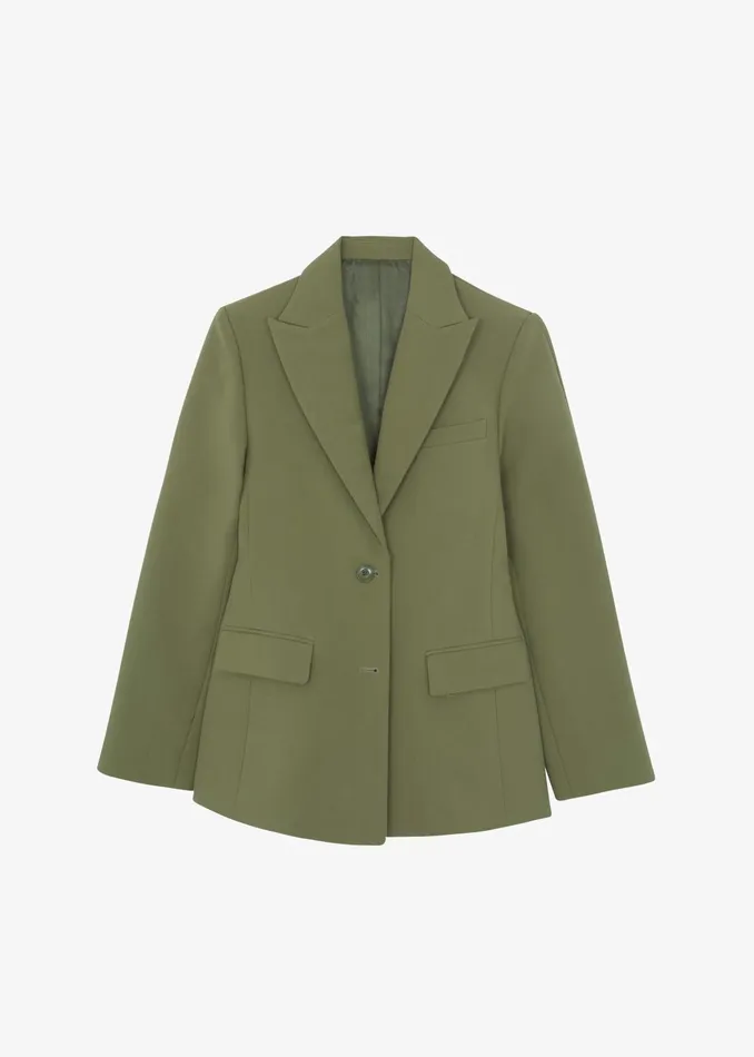 The Frankie Shop Outerwear Women Colette Hourglass Blazer 8211 Khaki