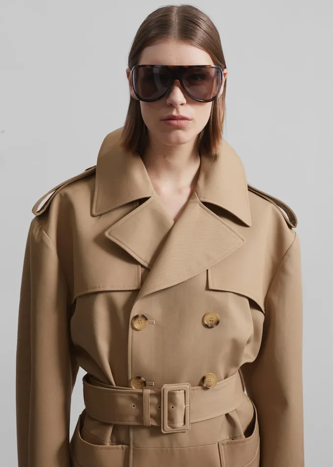 The Frankie Shop Outerwear Women Coperni Body Trench Coat 8211 Beige
