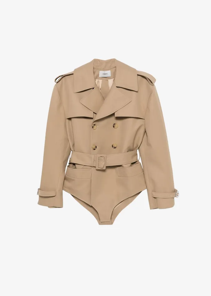 The Frankie Shop Outerwear Women Coperni Body Trench Coat 8211 Beige