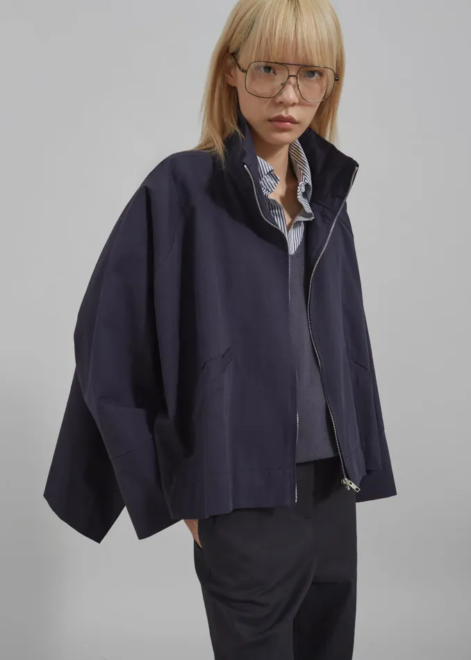 The Frankie Shop Outerwear Women Covey Light Jacket 8211 Navy