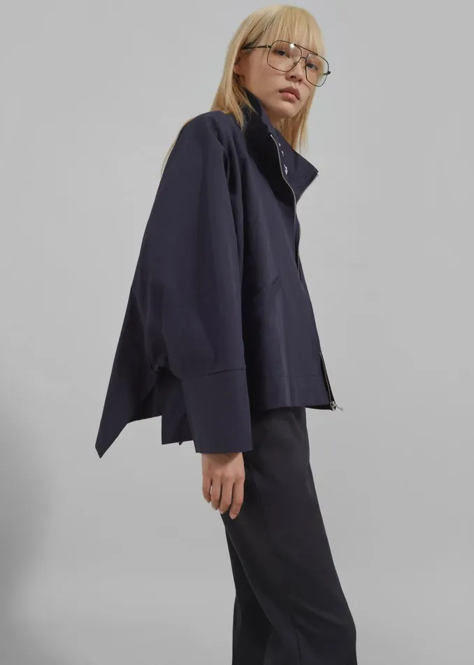 The Frankie Shop Outerwear Women Covey Light Jacket 8211 Navy
