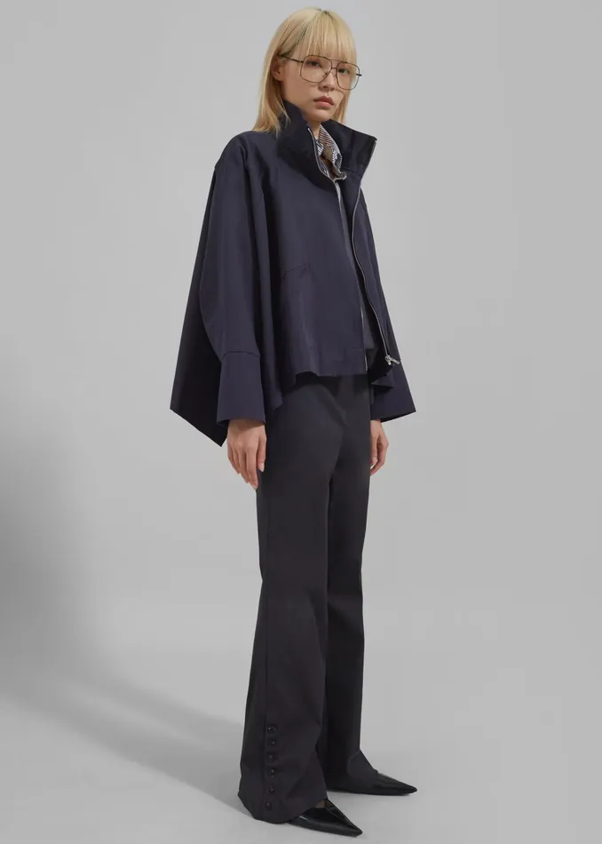 The Frankie Shop Outerwear Women Covey Light Jacket 8211 Navy