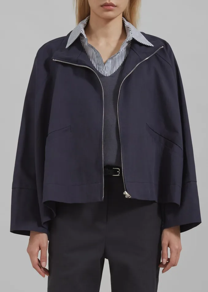 The Frankie Shop Outerwear Women Covey Light Jacket 8211 Navy