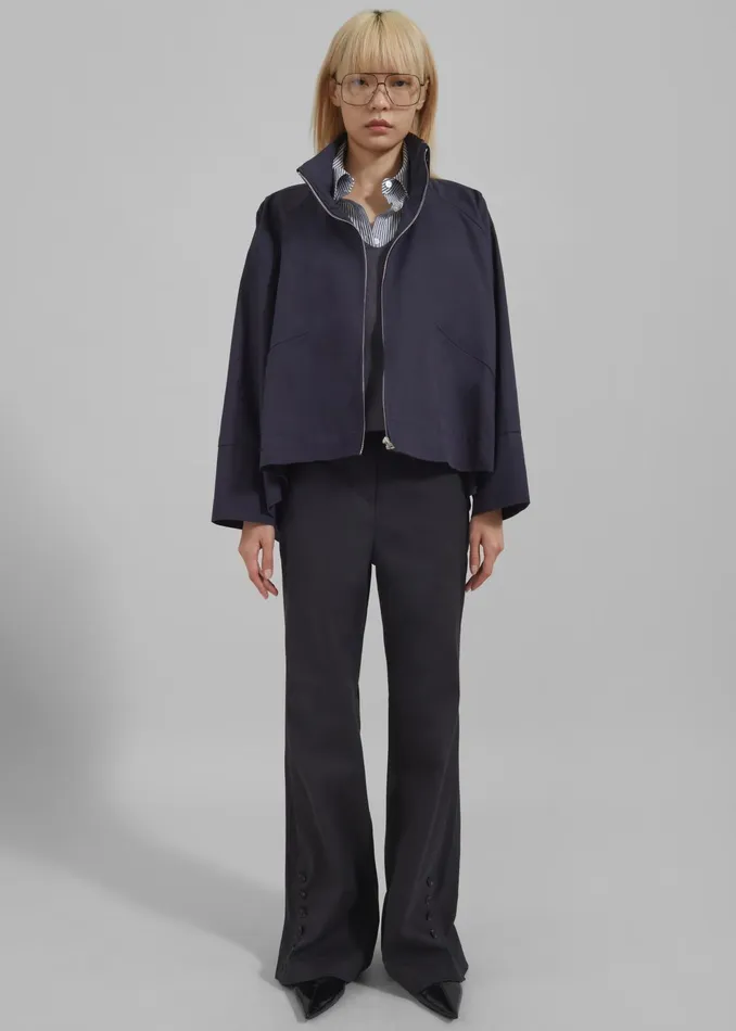 The Frankie Shop Outerwear Women Covey Light Jacket 8211 Navy