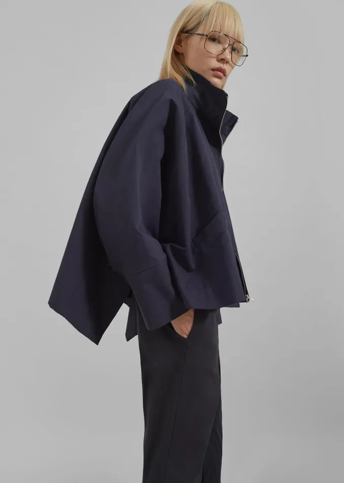 The Frankie Shop Outerwear Women Covey Light Jacket 8211 Navy