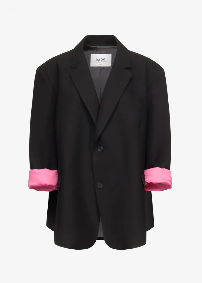 The Frankie Shop Outerwear Women Frankie Oversized Boyfriend Blazer X Barbie 8211 Black