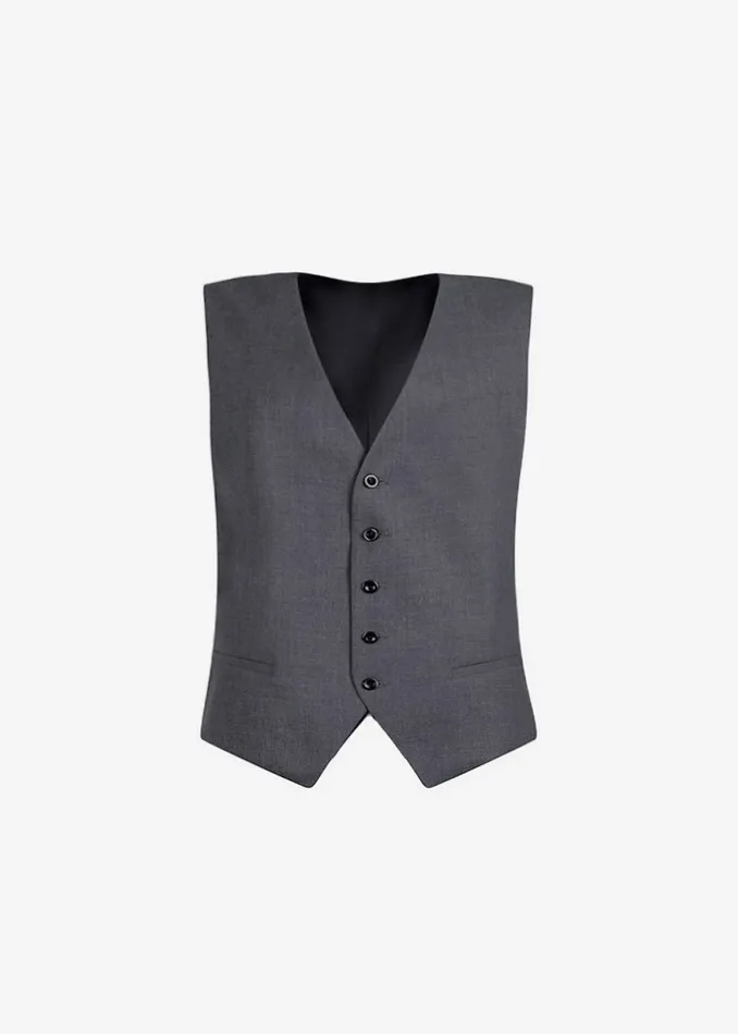 The Frankie Shop Outerwear Women Gelso Waistcoat 8211 Dark Grey Melange